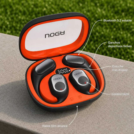 AURICULAR BT TWINS NEGRO SPORT NG-BTWINS52